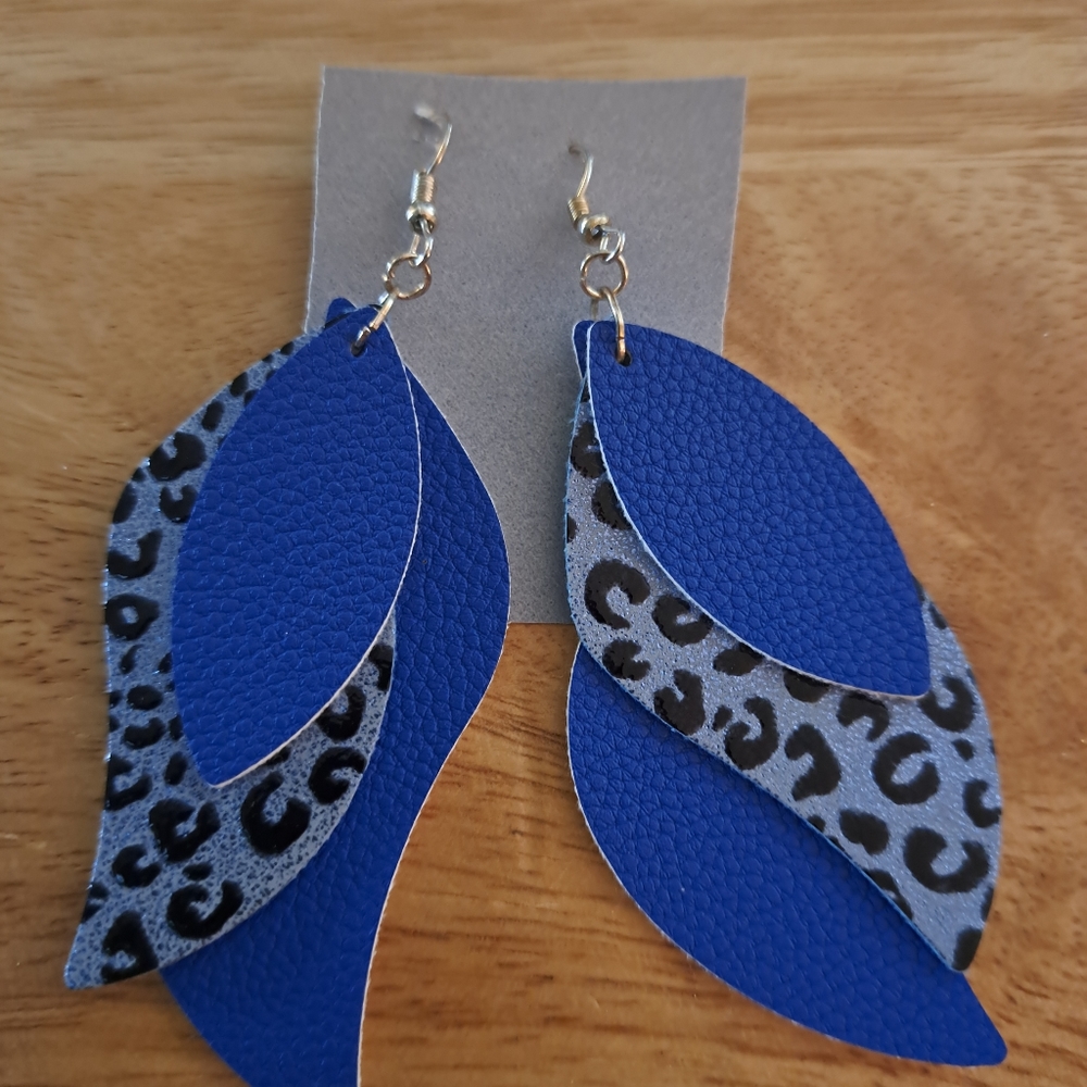 Handcrafted Faux Leather Earrings